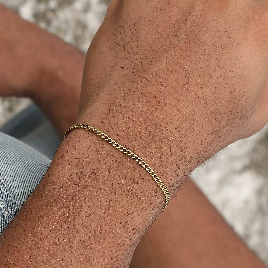 Armband Edelstahl, Gold, Unisex - Bild 1