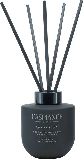 Duftstäbchen WOODY Reed Diffuser mit holzigem Duft in Schwarz - Bild 1