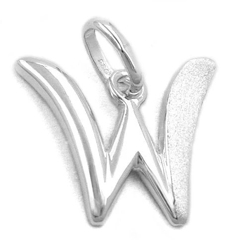 SIGO Anhänger Buchstabe W, 925 Silber, Unisex - Bild 1