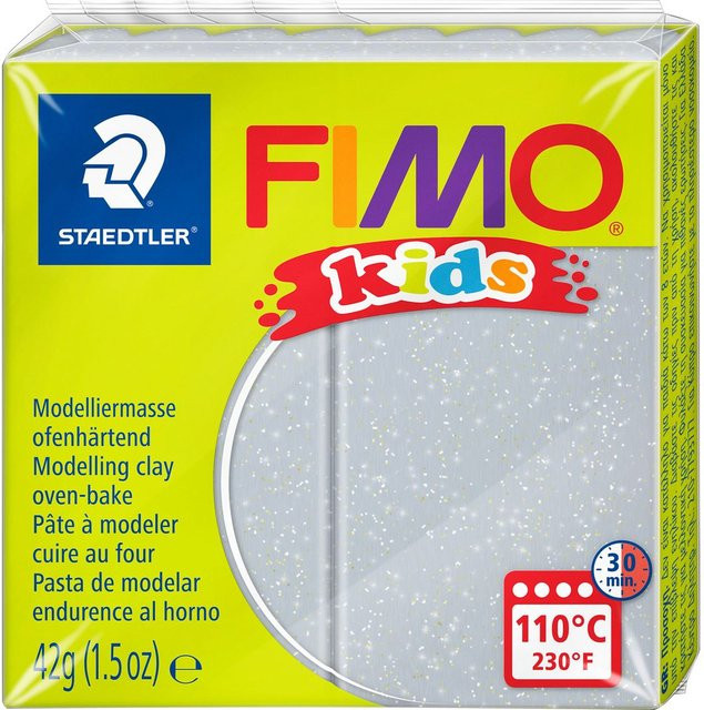 FIMO Modelliermasse Glitter-Silber - Bild 1