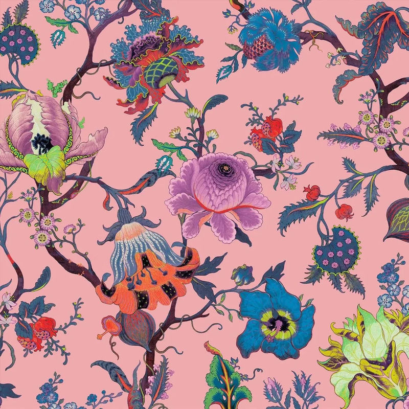 House of Hackney Wandtattoo Artemis Amaranth Pink Floral Mural Non-woven - Bild 4