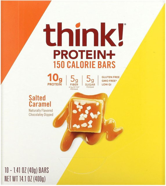 Denken! Protein+ Riegel Salzkaramell 10 x 40 g - Bild 1