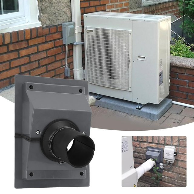Romellar HVAC-Linienset-Abdeckung für Wanddurchführungen von Klimaanlagen für den Innen- und Außenbereich - Bild 1