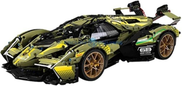Lambo V12 MOC MY88001 Racing Auto Modell Bausteine, ab 3 Jahre - Bild 1