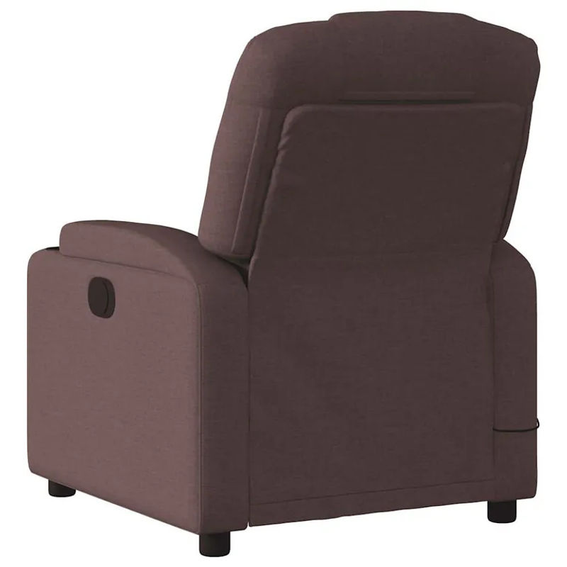 Vidaxl Klappbarer Massagesessel mit Stoffbezug in Dunkelbraun - Bild 4