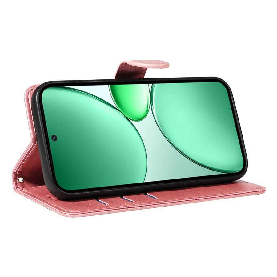 Magnetische Ledertasche für Realme Pro Plus 4G 5G und diverse Modelle in Gelb oder Pink - Bild 3