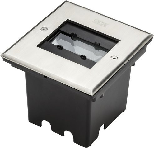 Konstsmide EFFECT Bodenspot Einbaustrahler aus Stahl in Silber mit LED und warmweißem Licht für den Außenbereich - Bild 1