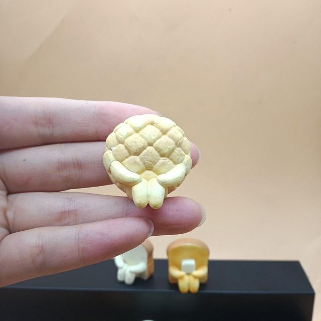 Discover Intime Gashapon Spielzeug Figurenmodell Oden Lebensmittel Serie mit Rüben-Reiskuchen und Wachtelei - Bild 1