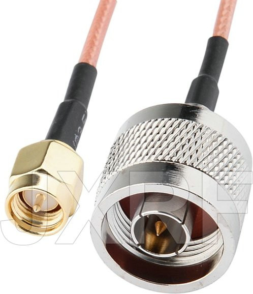 JXRF RF-Koaxialkabel RG316 mit N-Stecker auf SMA-Stecker Pigtail-Kabel, Länge: 15 cm - Bild 1