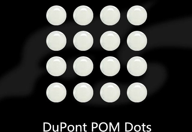 FS Esprots POM Round Dots Antistatische Maus-Gleitfüße für Stoff-Mauspads in Purple und White - Bild 1