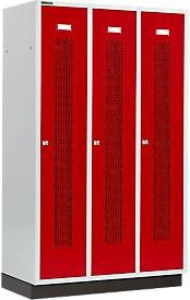 Schäfer Shop Select Kleiderspind mit 3 Abteilen und Zylinderschloss in Rubinrot, Breite: 40 cm - Bild 1