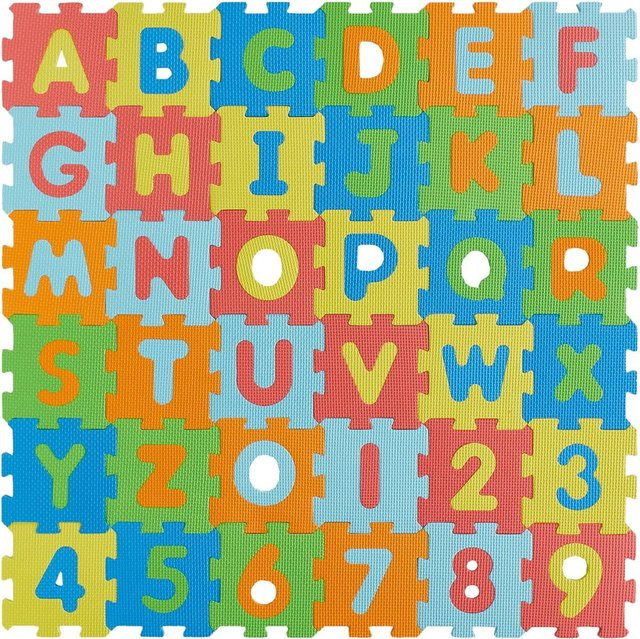 Andiamo Puzzlematte 36-teilig Multi mit Kinder-Motiven, rutschfest und pflegeleicht, Farbe: Multicolour, B/L: 16 x 16 cm - Bild 1