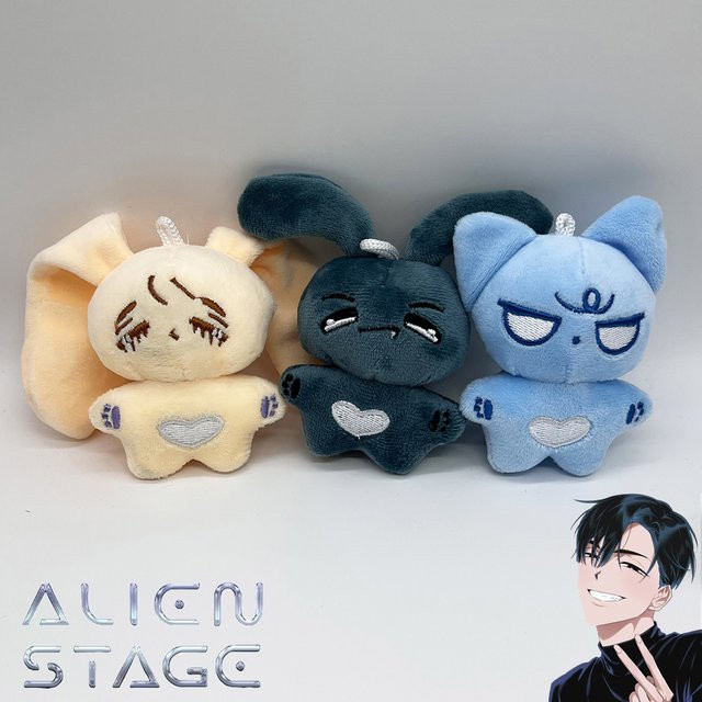 BOOCRE Anime Alien Ivan Till Luka Cosplay Schlüssel Kette Plüsch Puppe, Plüschtiere, Bunt / Mehrfarbig - Bild 1