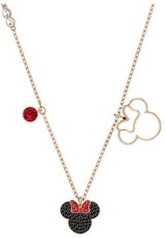 Swarovski Halskette Disney Minnie, Roségold, Kristall, Damen - Bild 1