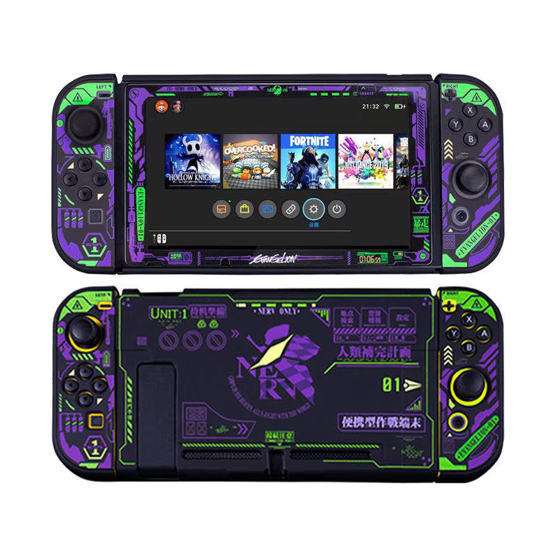 Bandai Switch 2 Matte Hard Case Eva Unit 01 Evangelion Schutzhülle inklusive Displayschutzfolie und Controller-Abdeckung für Nintendo Switch - Bild 3