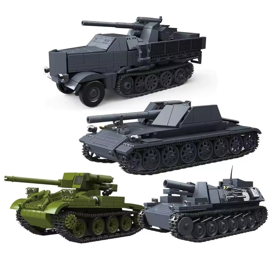 HYMILENARIO Weltkriegs-Armee Militärsoldaten Gepanzertes Fahrzeug Hauptkampfpanzer, Modellbausteine - Bild 3