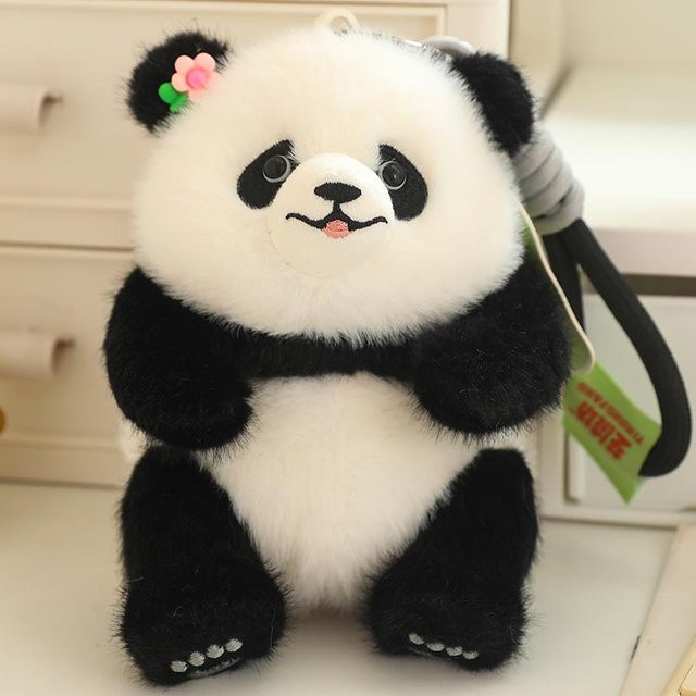 BC Pet Supplies Panda Plüsch Anhänger, Rot, ab 6 Jahren - Bild 1