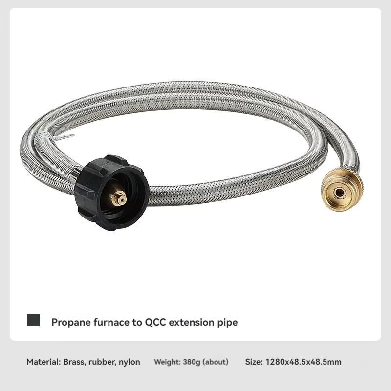 CAMPINGMOON PZ-105 Grober Propanherd mit QCC-Verlängerungsrohr in Silber für Outdoor-Camping und Grillen - Bild 1
