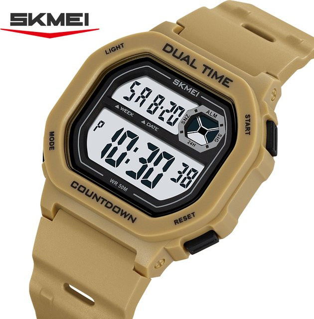 SKMEI Digitaluhr, Chronograph, Kunststoff, Schwarz, Herren - Bild 1