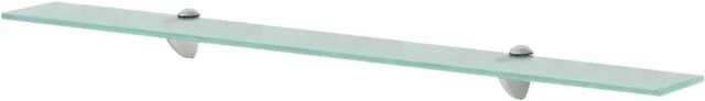 vidaXL Schweberegal aus gehärtetem Sicherheitsglas in Transparent, Breite: 90 cm, Tiefe: 20 cm, Höhe: 1,5 cm - Bild 1