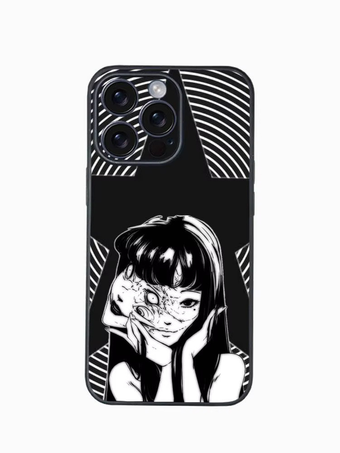 Junji Ito Tomie Handyhülle für iPhone 12 bis iPhone 17 Pro Max Plus in Schwarz als Softshell-Schutzhülle - Bild 3