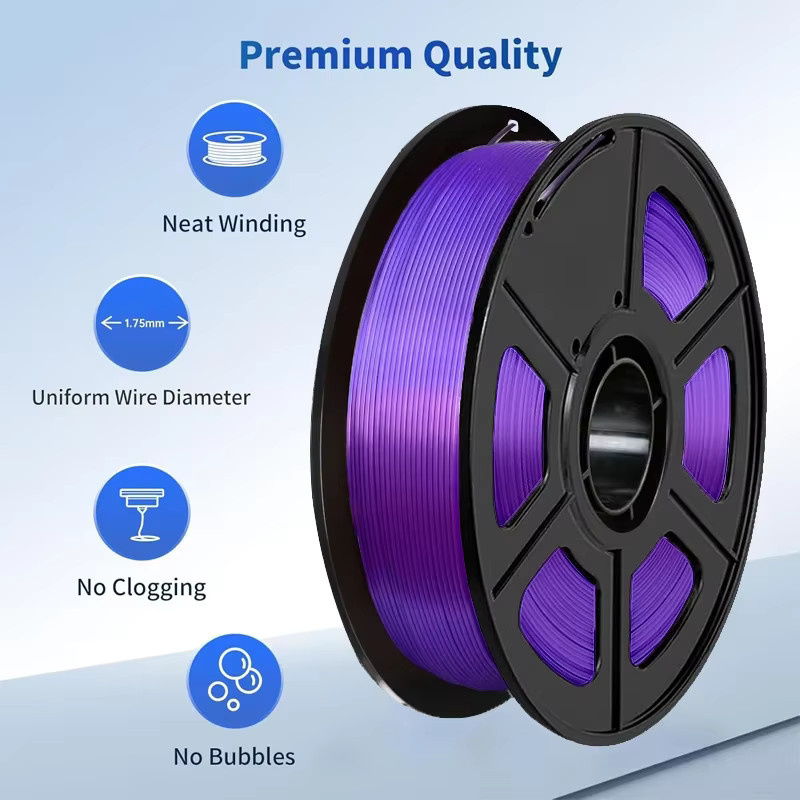 EasyThreed PLA Seide Filament Lila-Rot 1,75mm 1kg - Bild 3