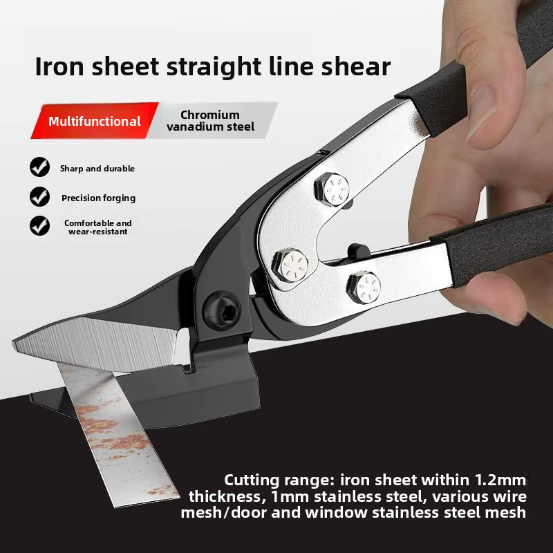 Newshark Profi-Geradscheren aus Chrom-Vanadium-Stahl in Silber - Bild 5