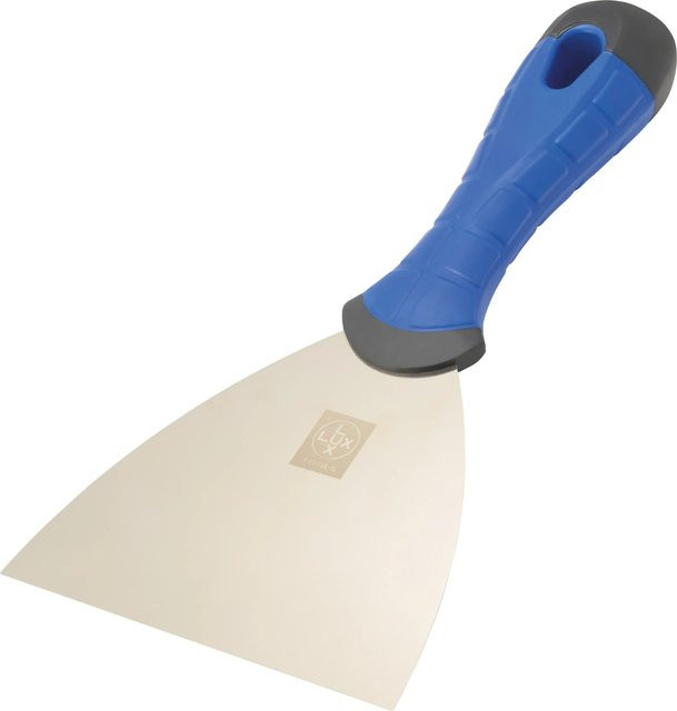 LUX-TOOLS Spachtel Comfort aus Edelstahl mit rutschfestem Griff, Breite: 12 cm, Farbe: Mehrfarbig - Bild 1