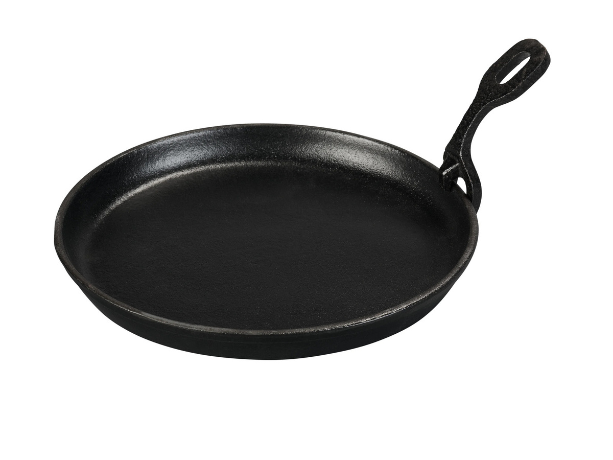 GRILLMEISTER Servierpfanne aus Gusseisen mit Schieferplatte und Hamburgerpresse in Schwarz - Bild 2