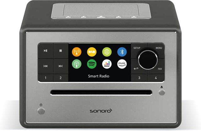 Sonoro Elite CD/Radio-System in Graphit Matt/Silber mit Wi-Fi und USB-C - Bild 1