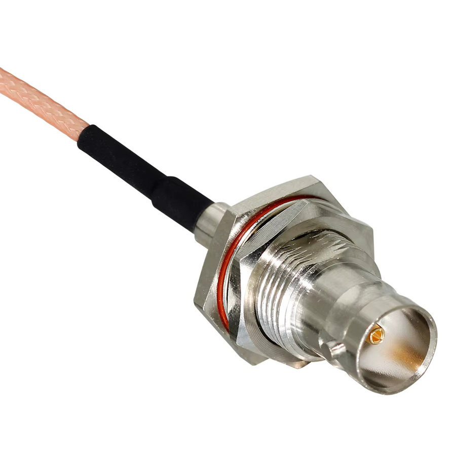 BNC-Buchsenadapter auf MMCX-Stecker rechtwinklig mit RG179 Kabel 75 Ohm - Bild 2