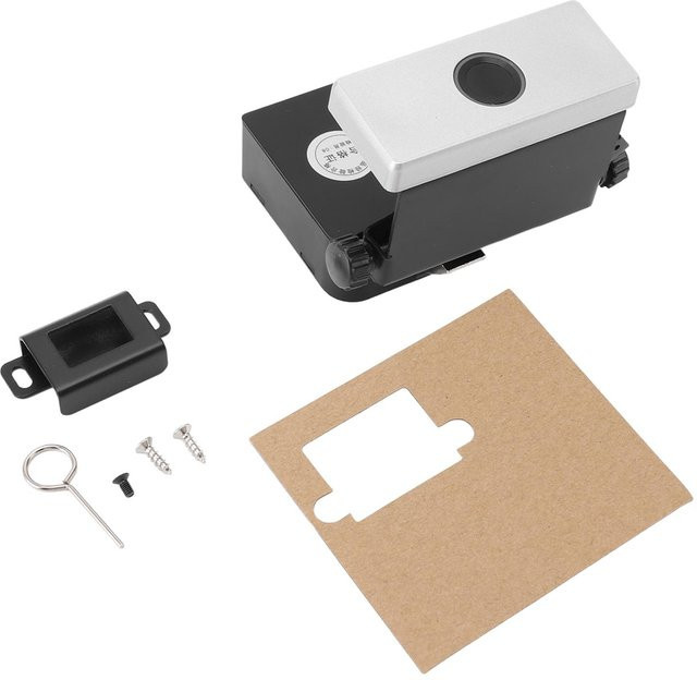 TOMTOP Fingerabdruck Schrankschloss Smart Diebstahlschutz in Beige und Silber - Bild 1