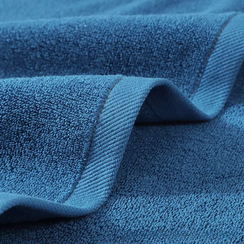 SkaEsp Toallas Baumwollhandtuch mit Bestickung, Blau, Breite: 70 cm, Länge: 140 cm - Bild 2