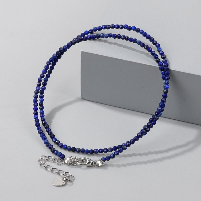 vinswet Halskette, Lapis Lazuli, Perlen, Silber, Damen - Bild 1