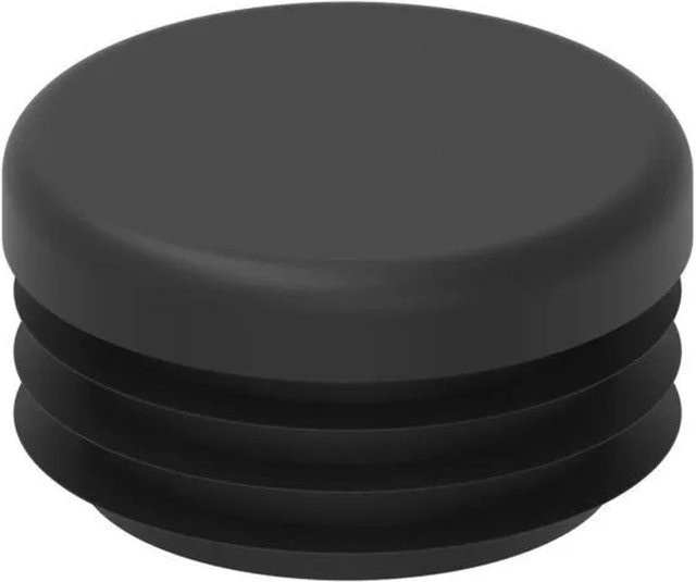 FeNau Einsteckkappe aus Kunststoff für Rundrohr Ø 30,0 mm, Wandstärke 1,0-2,0 mm, Schwarz - Bild 1