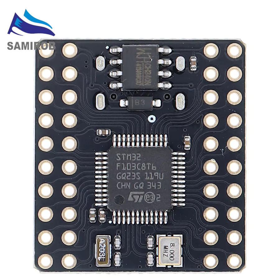 SAMIROB Mini STM32F103C8T6 CH340 Mikrocontroller Entwicklungsboard ARM Cortex-M3 Architektur in Schwarz - Bild 3