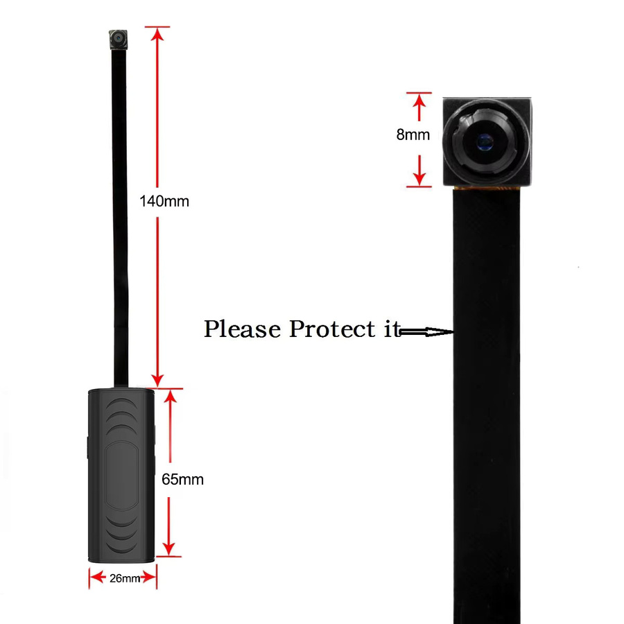 HUOMOI Tragbare Mini-WLAN-Überwachungskamera in Schwarz für deine Sicherheit zu Hause - Bild 3