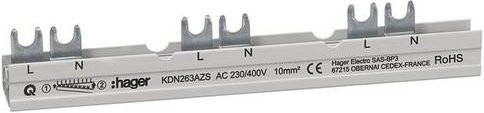 Hager KDN263AZS Phasenschiene 185mm - Bild 1