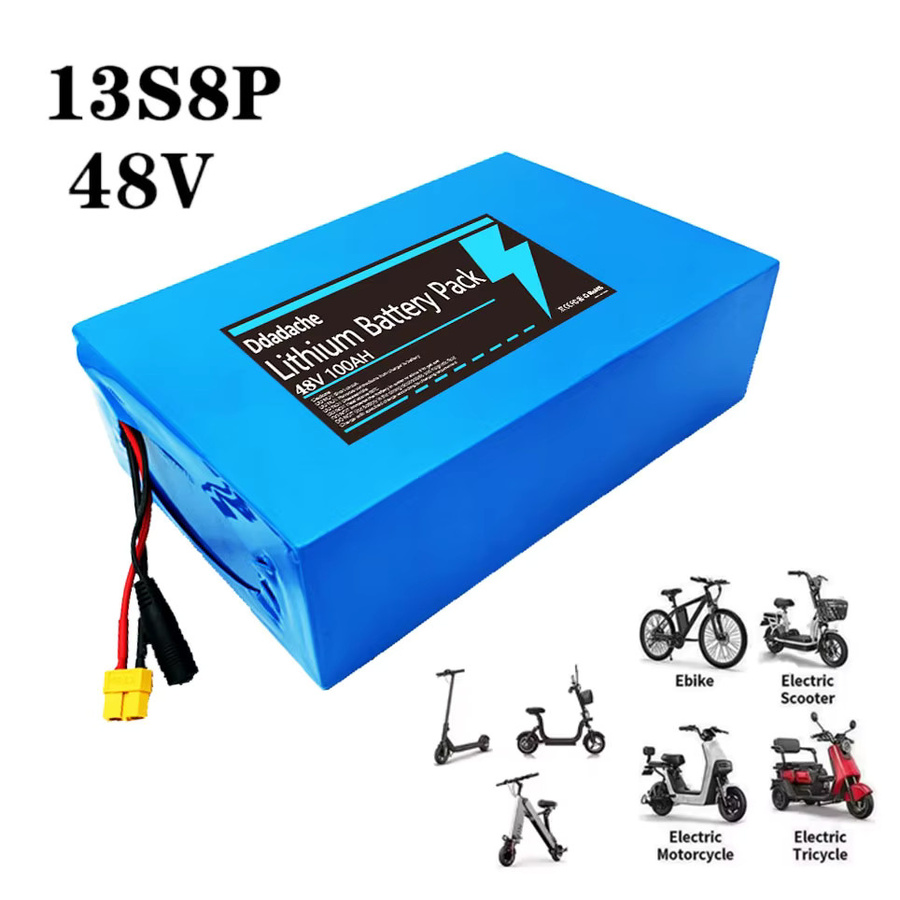 Original Lithium-Akkupack 48V 100Ah 13s8p für Citycoco Motorroller in Blau mit integriertem 50A BMS - Bild 4