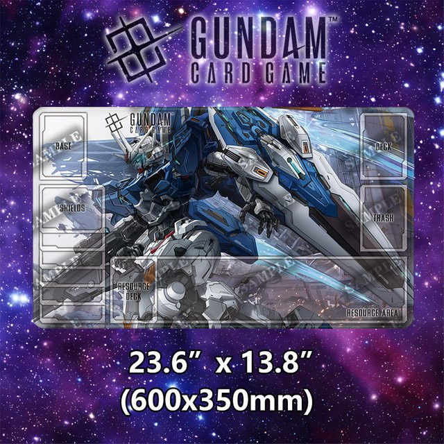 Bandai GUNDAM Spielmatte für TCG-Kartenspiele, rutschfeste Brettspielunterlage und Schreibtischunterlage, Multicolor - Bild 1