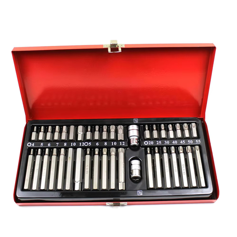 Podofo 40-teiliges Schlagschrauber-Bit-Set mit Sechskant, Stern, Torx und Spline für 1/2 Zoll und 3/8 Zoll Antrieb inklusive Aufbewahrungskoffer - Bild 4