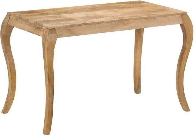 vidaXL Esstisch aus Massivholz Mango in Braun, rechteckig, Vintage-Design, B/T/H: 118 x 60 x 76 cm - Bild 1