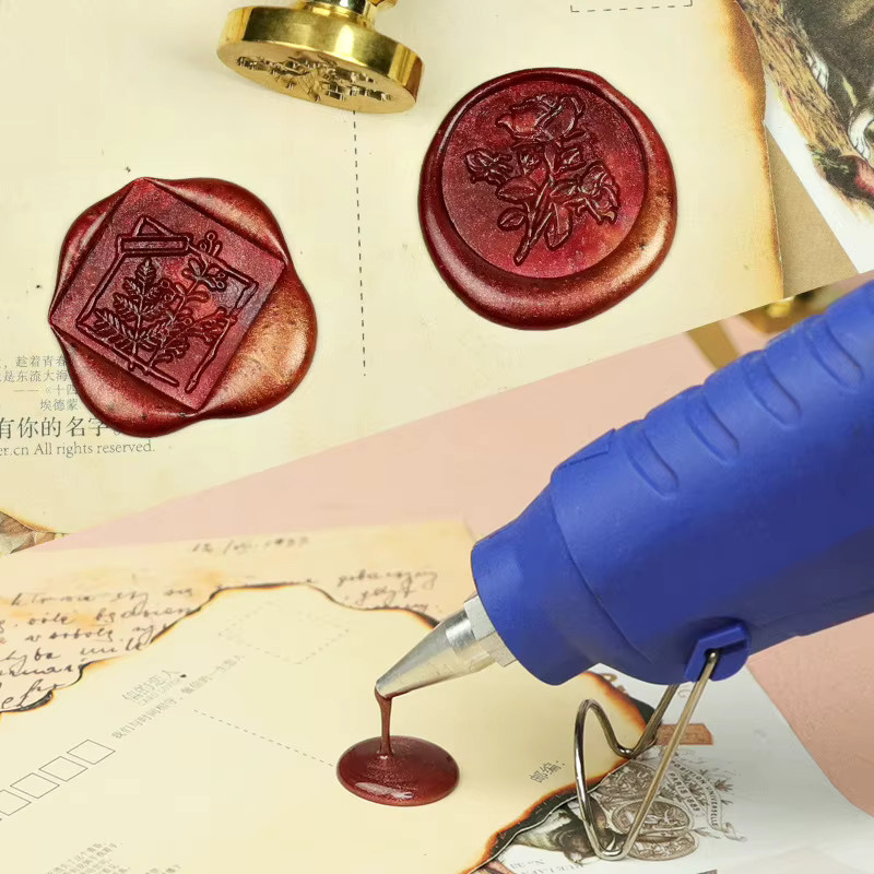 DIY Siegelwachs Stempel und Wachs Sticks in Weiß für Hochzeit, Party und Handwerk - Bild 5