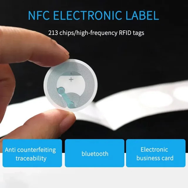 10 Stück NFC-Tag NFC213 Aufkleber Etiketten 13,56 MHz für Huawei Share und iOS13 zur persönlichen Automatisierung - Bild 1
