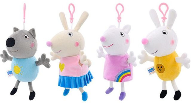 Wucifang Bags Peppa Pig Kleiner Anhänger, Plüschtier, Schlüsselanhänger, ab 3 Jahren - Bild 1