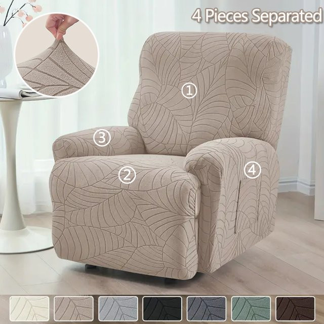 WANERQU 1-Sitzer-Sofabezug aus Jacquard mit floralem Design, abnehmbarer Sessel-Schonbezug für deinen Einzelsessel im modernen Stil - Bild 1
