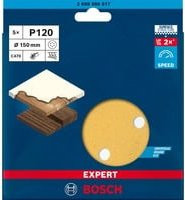 Bosch Expert C470 Schleifblatt für Exzenterschleifer, Körnung 120, Durchmesser: 150 mm, 5 Stück - Bild 1