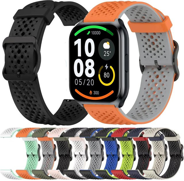 Haylou Uhrenarmband, Silikon, Schwarz, Unisex - Bild 1