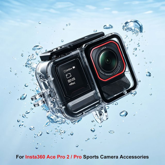 Insta360 wasserdichtes Tauchgehäuse für Ace Pro und Ace Pro 2, kratzfestes Schutzgehäuse für deine Actioncam, transparent - Bild 1