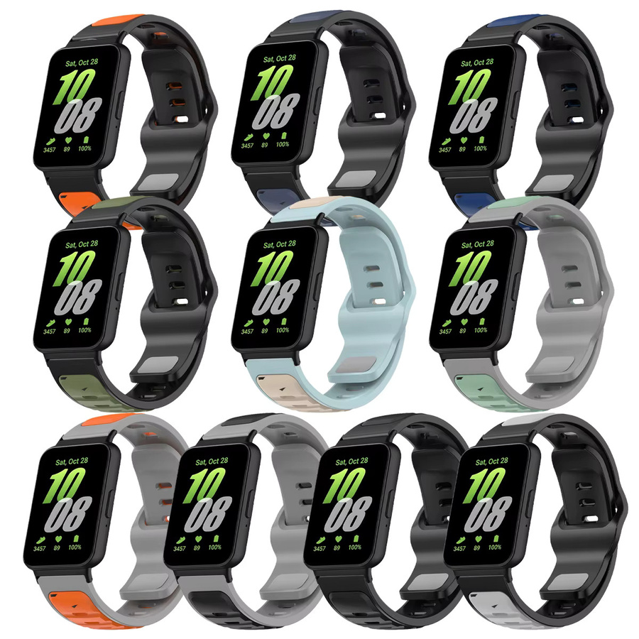 OAKCHARM Uhrenarmband Silikon, Schwarz, Samsung Galaxy Fit3 - Bild 3